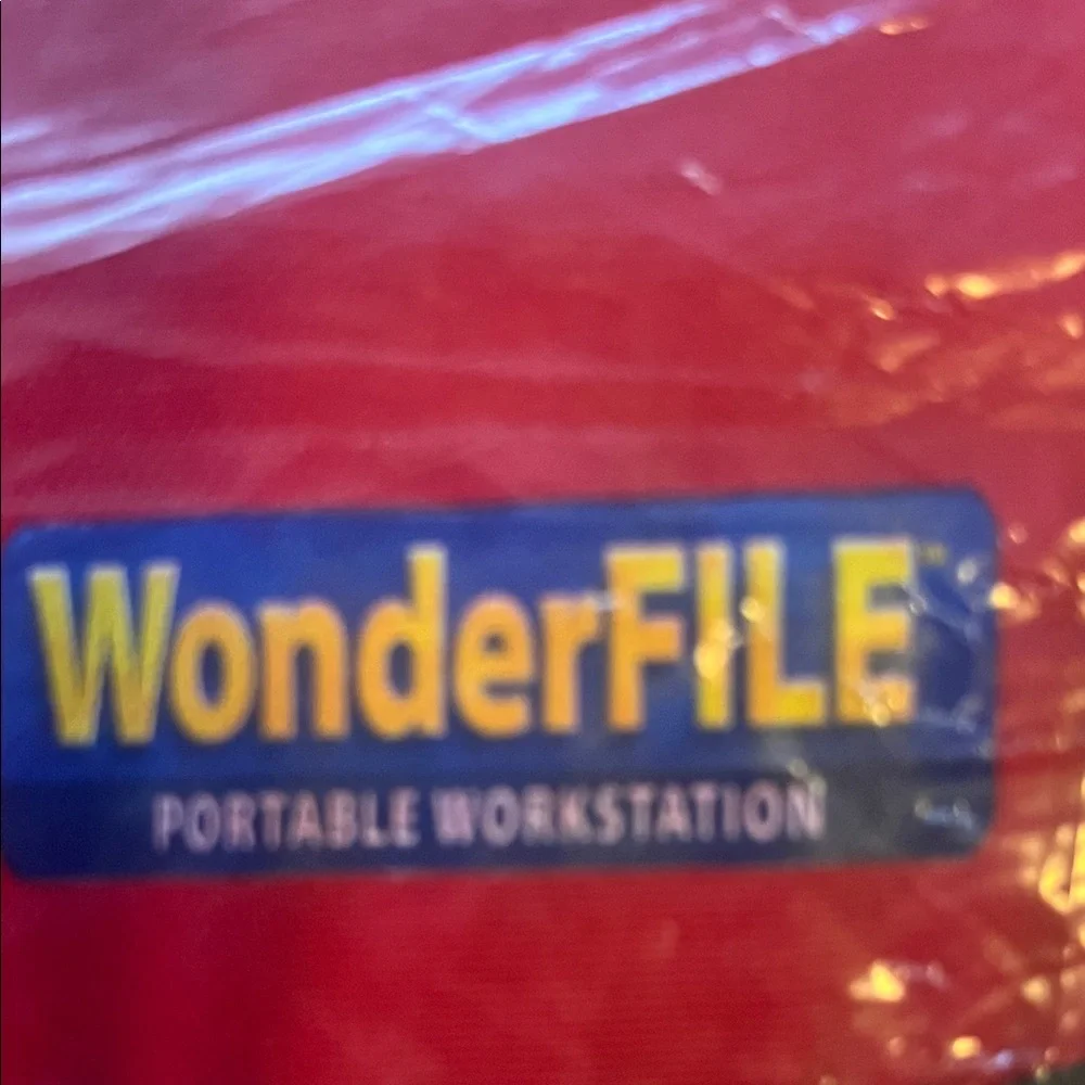 Red Expanding File Folder